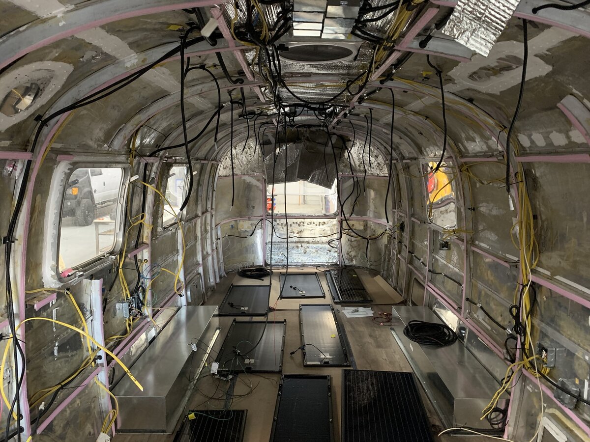 Stripping the old interior