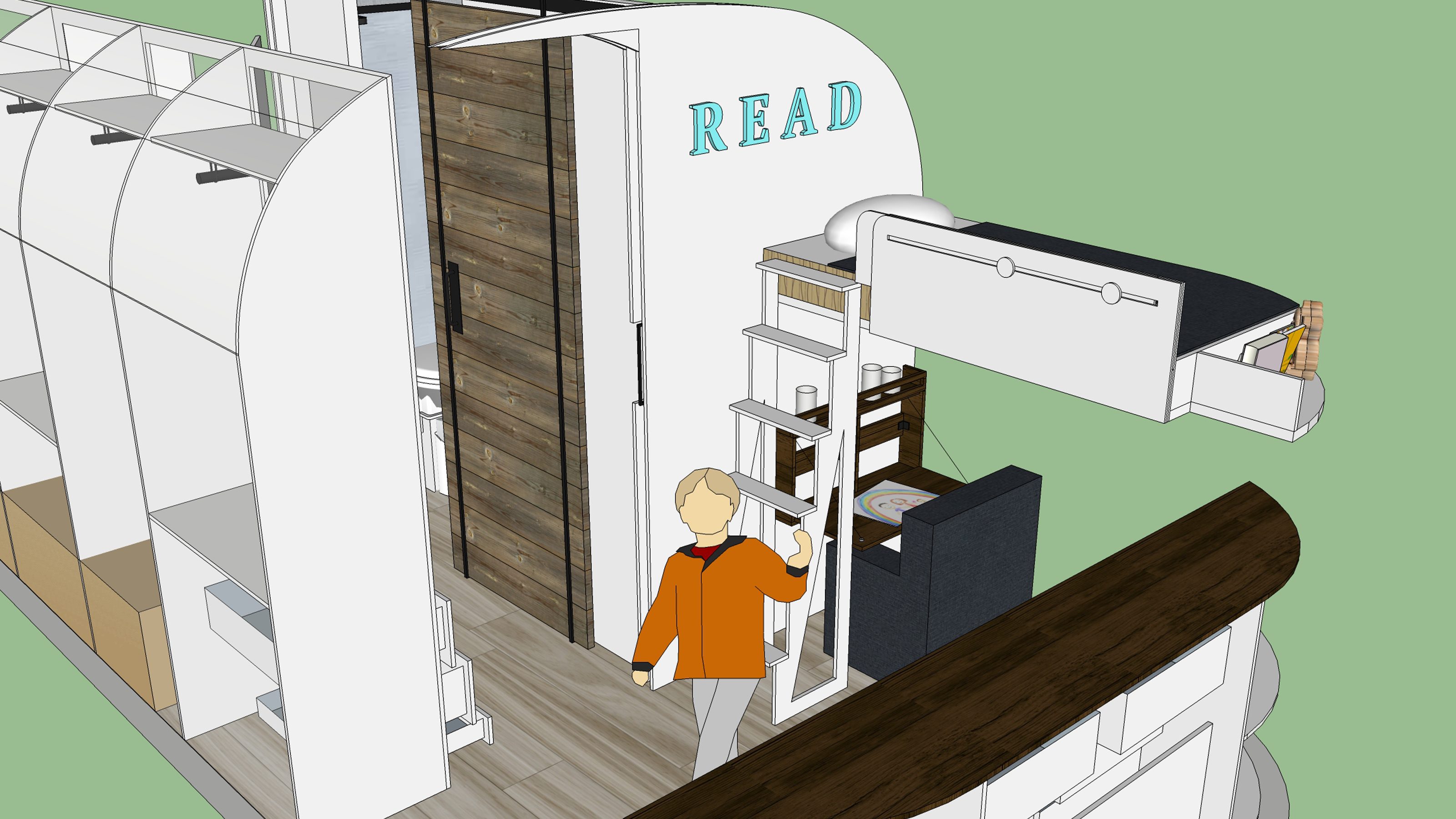 3D rendering of the full exterior